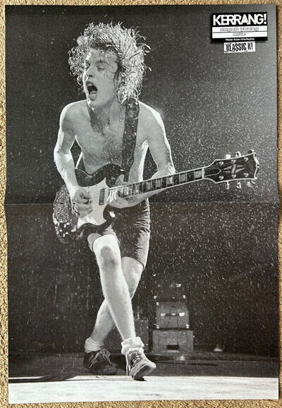 ANGUS YOUNG - 2008 UK Magazine centrefold poster AC/DC