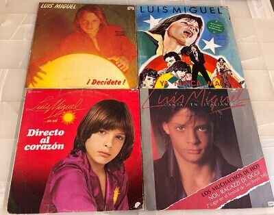 LUIS MIGUEL GREAT LOT OF 4 MEXICO LPs Latin Pop