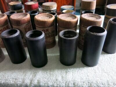 JOBLOT OF 12 ANTIQUE PHONOGRA CYLINDER NAMESB ARE BELOW ?? EDISON GOLD MOULDED