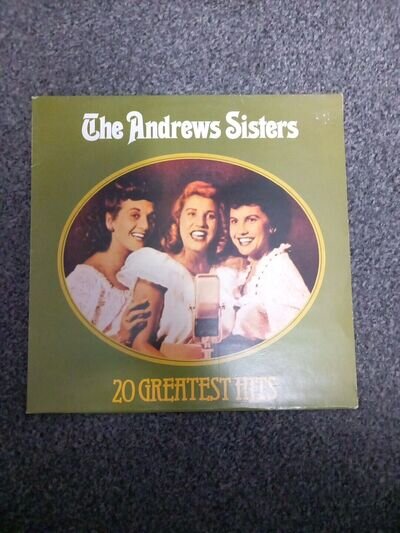 The Andrews Sisters 20 Greatest Hits Vinyl LP (Nostalgia Records 22006)