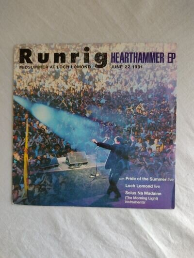 RUNRIG ~ Hearthammer 1991 EP x4 Track - 7" Vinyl Single Record CHS3754 - UK