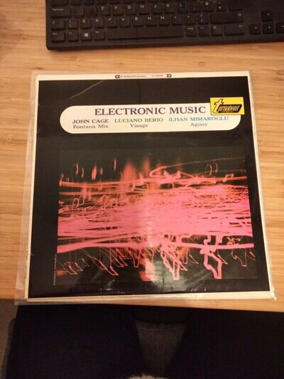 F3-JOHN CAGE/Luciano Berio/Ilhan Mimaroglu–Electronic Music-UK LP-1967-EX-STEREO