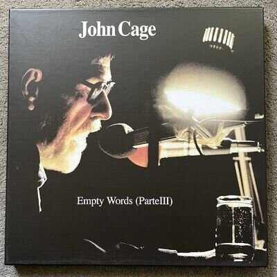 John Cage Empty Words (Parte III). Triple LP Box Set