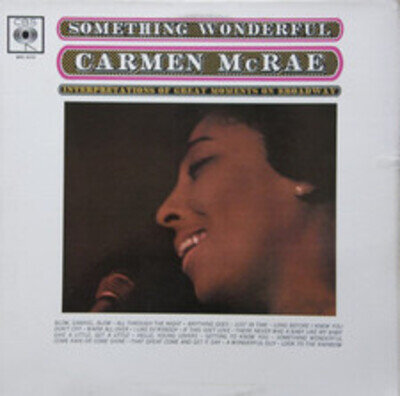 Carmen McRae - Something Wonderful - Used Vinyl Record - B5660z