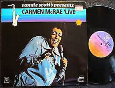 Carmen McRae - Ronnie Scott's Presents Carmen McRae 'Live' (LP, Album)