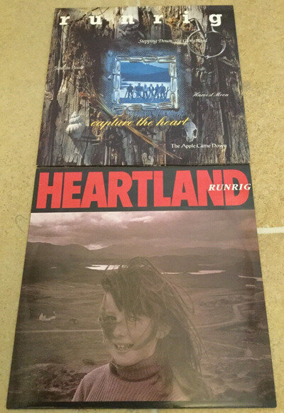 Runrig Heartland and Capture the Heart Vinyl LP's