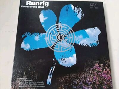 RUNRIG Flower Of The West EP NUMBERED BOX SET Poster Sticker 1991 Chrysalis