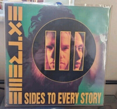 EXTREME - III SIDES TO EVERY STORY 1st UK A&M Press 1992 2xLP Inner Sleeve