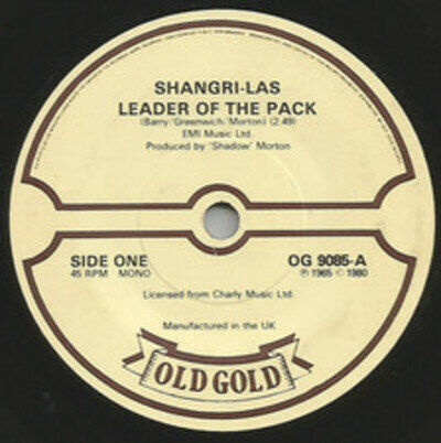 Shangri-Las - Leader Of The Pack / Remember Walkin' In The Sand - - C12170z