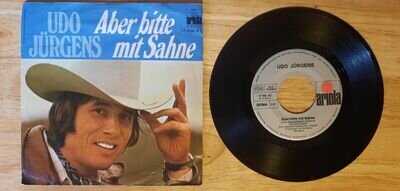 Udo Jürgens Vinyl 7" Single Aber Bitte Mit Sahme 17 004 AT