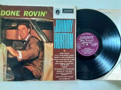 JOHNNY HORTON DONE ROVIN MONO 1963 LONDON RECORDS LP COUNTRY ROCK