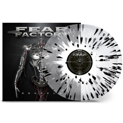 Fear Factory Genexus LP Crystal Clear Black White Splatter Vinyl NEW SEALED