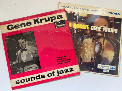 Gene Krupa Sounds of Jazz & Drum Boogie ~ 7” Vinyl EPs