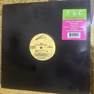 TLC - AIN’T 2 PROUD 2 BEG (1992 6 TRACK 12”) RARE EARLY US REISSUE