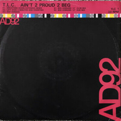 TLC - Ain't 2 Proud 2 Beg - Used Vinyl Record 12 - C12170z