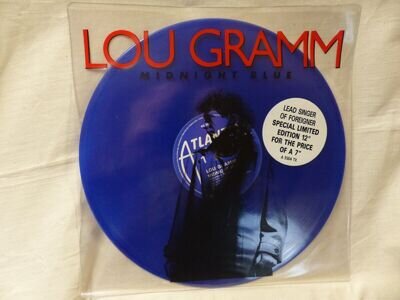 Lou Gramm : Midnight Blue - 12" Single - Blue Vinyl - Excellent