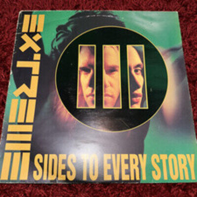 EXTREME - III SIDES TO EVERY STORY 1st UK A&M Press 1992 2xLP (rare classic)