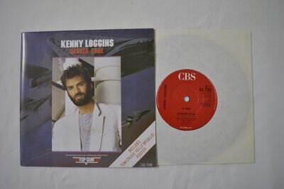 KENNY LOGGINS DANGER ZONE RARE UK 45 IN POSTER SLEEVE NM/NM TOP GUN CLEANED