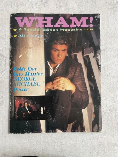 Wham Special Edition Magazine No.3 Rare Fold Out Poster Of George Michael