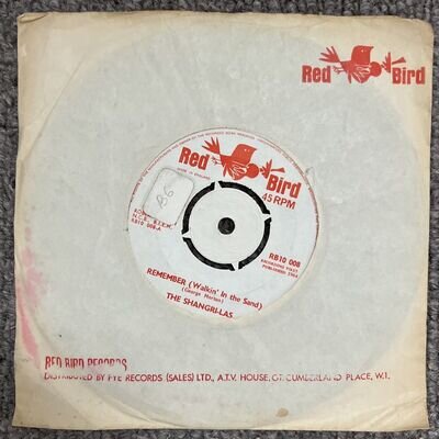 The Shangri-Las - Remember Walkin' In The Sand UK 7” Red Bird Records