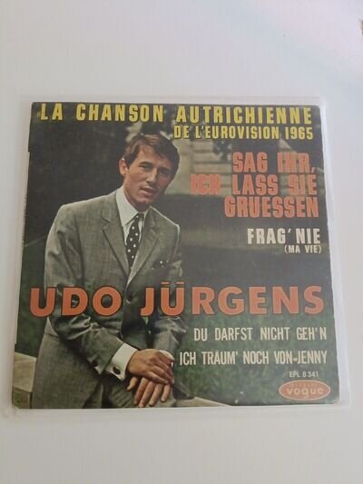 EUROVISION AUSTRIA 1965 UDO JÜRGENS Sag Ihr Ich lass sie grüssen EP 7"