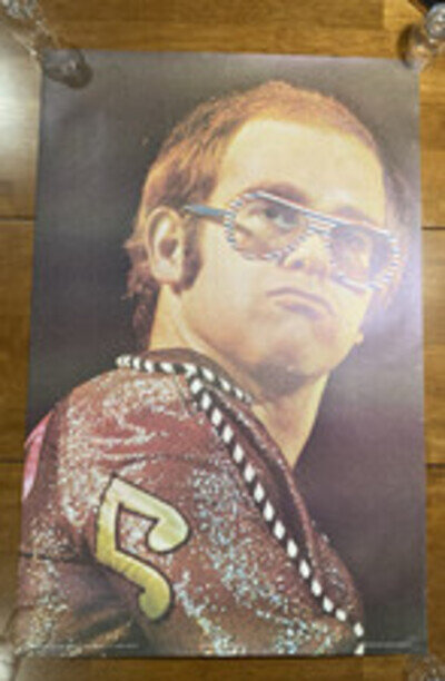 1974 Sir ELTON JOHN CONCERT POSTER Close To Mint 1st Printing