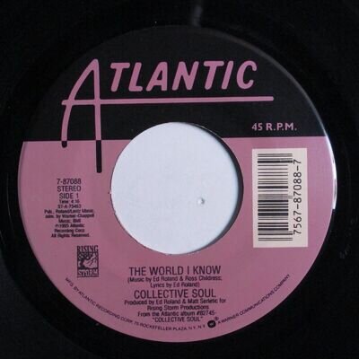 Alternative 45 COLLECTIVE SOUL The World I Know ATLANTIC with jukebox tag HEAR d