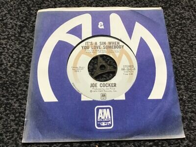 JOE COCKER - IT’S A SIN WHEN YOU LOVE SOMEBODY 1974 CANADA PRESS A&M 1641 EX+