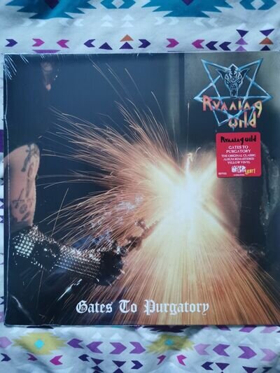 RUNNING WILD GATES TO PURGATORY 12"YELLOW VINYL NEW&SEALED