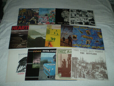 14 FOLK LP LOT - RUNRIG - RECOVERY 81 + HEARTLAND 85 - THE SETTLERS - SEANNACHIE