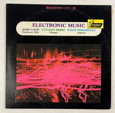 John Cage / Luciano Berio / Ilhan Mimaroglu – Electronic Music 12" Vinyl Record