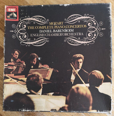 Mozart,Barenboim,English Chamber Orch–UK 1981 12-LP Box:Complete Piano Concertos