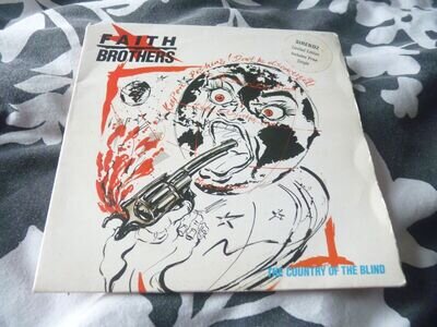 Faith Brothers indie 7" Country Of The Blind 1 disk only plays VG autographed