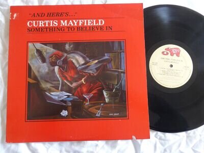 CURTIS MAYFIELD - SOMETHING TO BELIEVE IN ,RSO ,1980 ,RS-1-3077, VG+/VG+