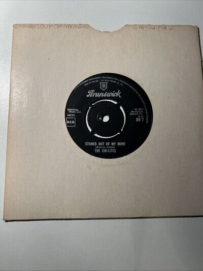 The Chi-Lites Stoned Out Of My Mind 7” Vinyl Single