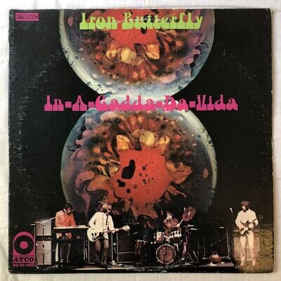 Iron Butterfly, In-a-gadda-da-vida, Vinyl Lp, ATCO 1968, VG/VG, SD 33-250