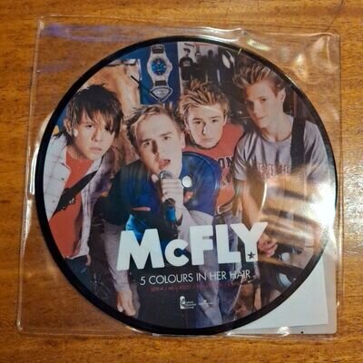 mcfly 5 colours in her hair. 7"Vinyl Original Record Picture Disc 2004