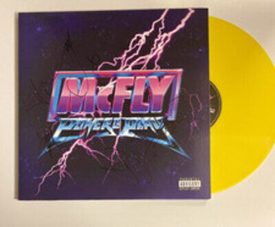 Mcfly - Power To Play 12” Yellow Vinyl Lp Signed Autographed