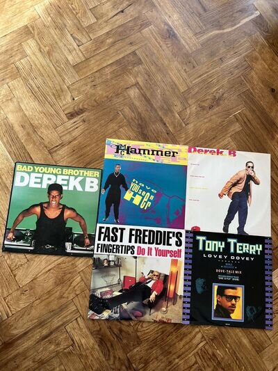 5 x 12" Vinyl Singles MC Hammer etc. Free UK Postage