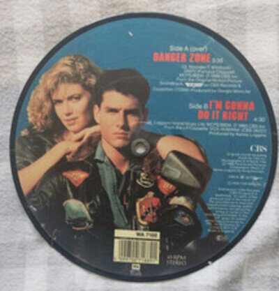 KENNY LOGGINS Danger Zone - Picture Disc 7" (1986) Top Gun