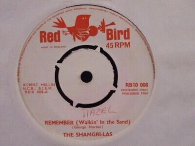 THE SHANGRI-LAS " REMEMBER [walking in the sand] "Or.UK RED BIRD EX+ COND.[WOL]