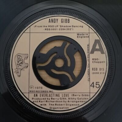 Andy Gibb – An Everlasting Love - 7" Single - RSO 015