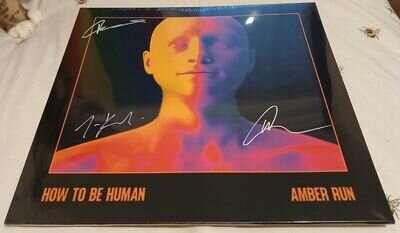 BRAND NEW & SEALED Amber Run - How To Be Human [LE Vinyl, Signed, Swirl]