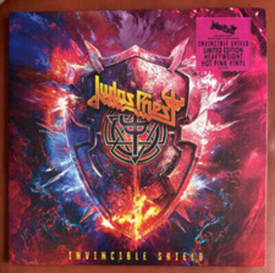 JUDAS PRIEST Invincible Shield Hot Pink 2LP Vinyl Unplayed