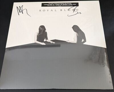 SIGNED-ROYAL BLOOD-LP HOW DID WE GET SO DARK?-AUTOGRAPHED SLEEVE-M/UNPLAYED