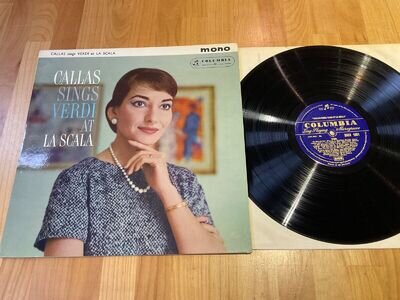 Maria Callas sings Verdi at La Scala Lp Columbia 33CX1681 mono Ex