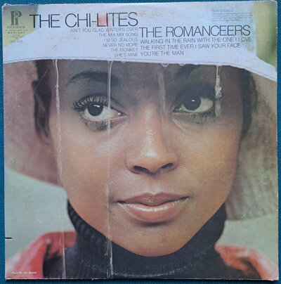 THE CHI-LITES - THE ROMANCERS - 12" VINYL LP ALBUM RECORD - EX+