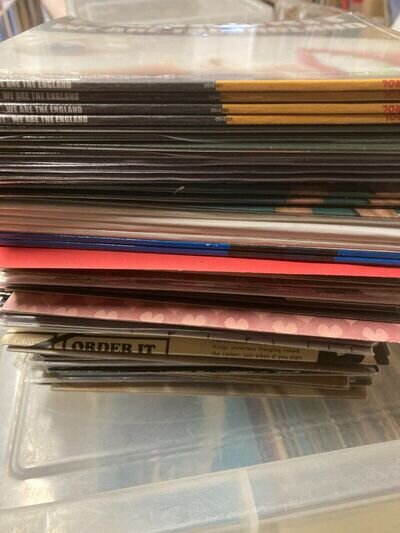 RECORD COLLECTION, JOB LOT OF 65 ROCK/INDIE 7" SINGLES SLAVES, LETHAL BIZZLE