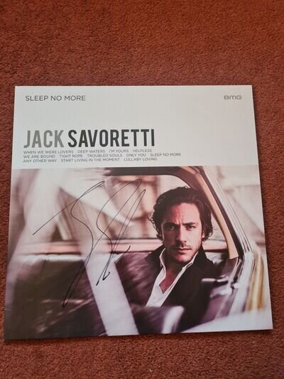 Jack Savoretti Sleep No More Signed Vinyl