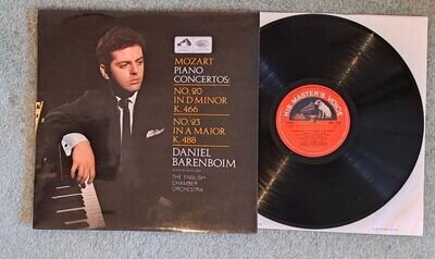 ASD 2318 ED1 Daniel Barenboim Mozart Piano Concertos 20 &23 EMI 1st S/C EX/M-